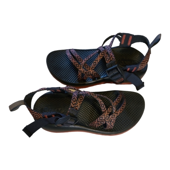 Chaco* ZX/1 EcoTred* Kids Sandal* Red/Blue* Sz 2 - Picture 3 of 5